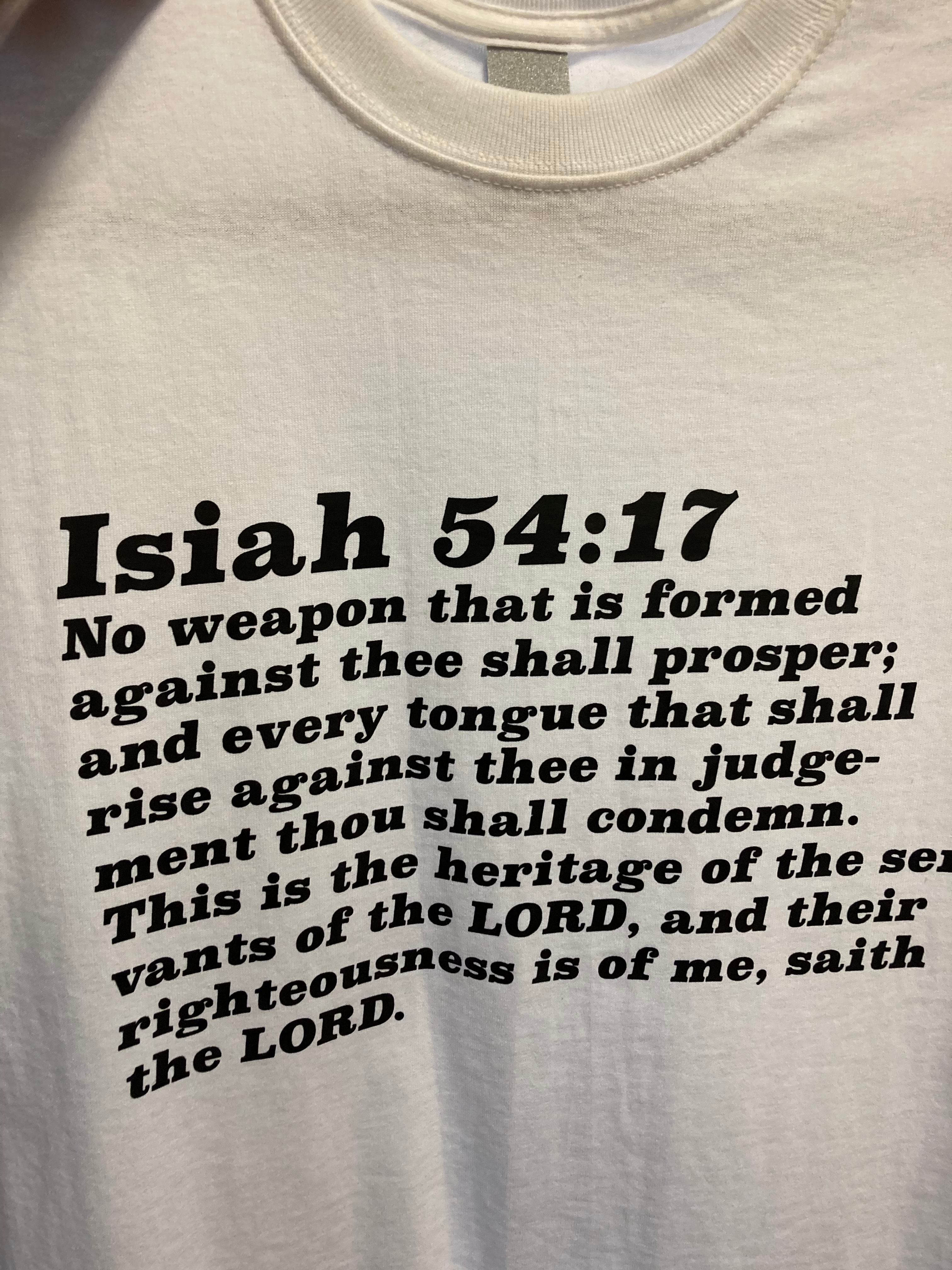 Shirt - Isiah 54:17