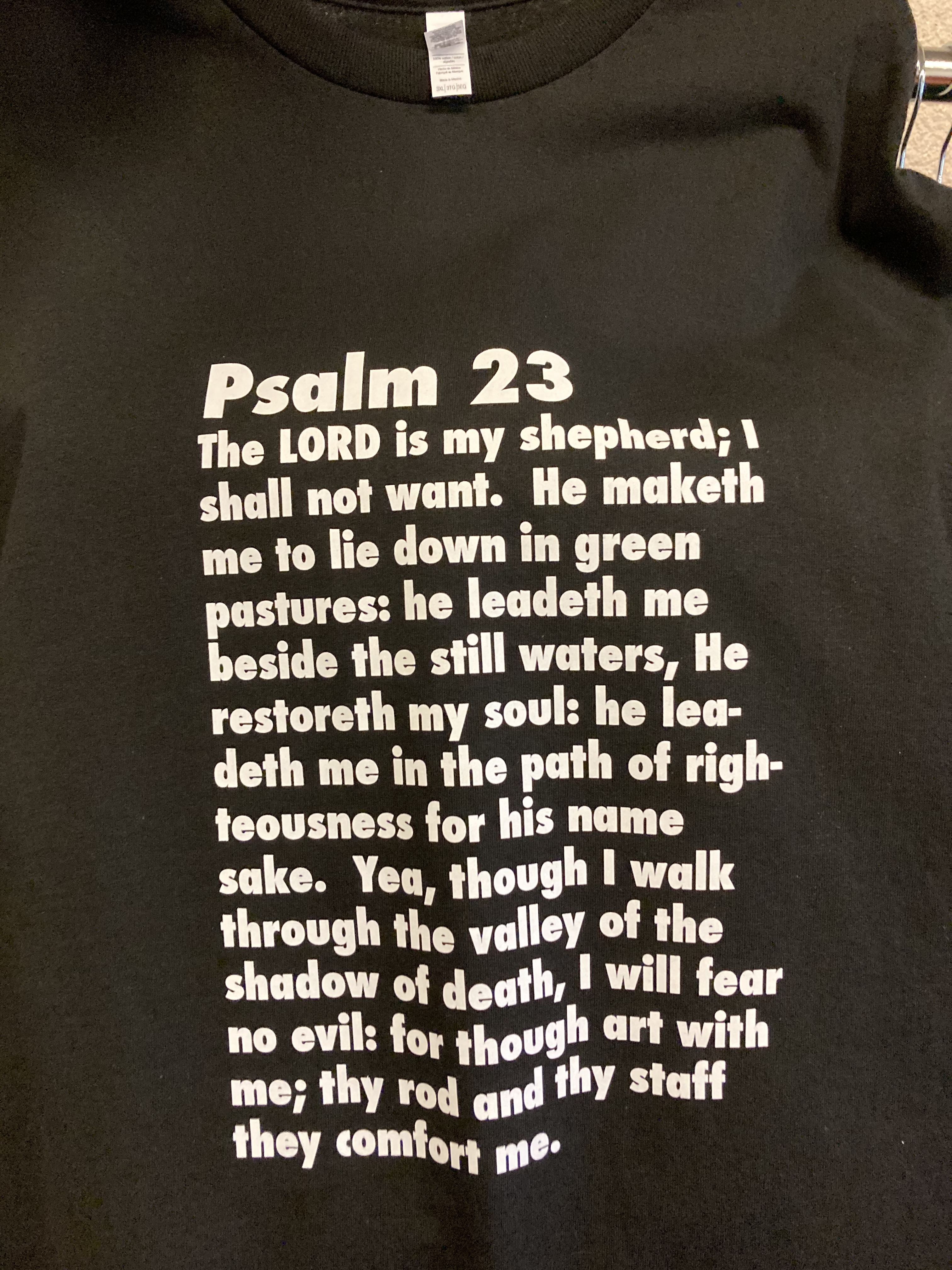 Shirt - Psalm 23